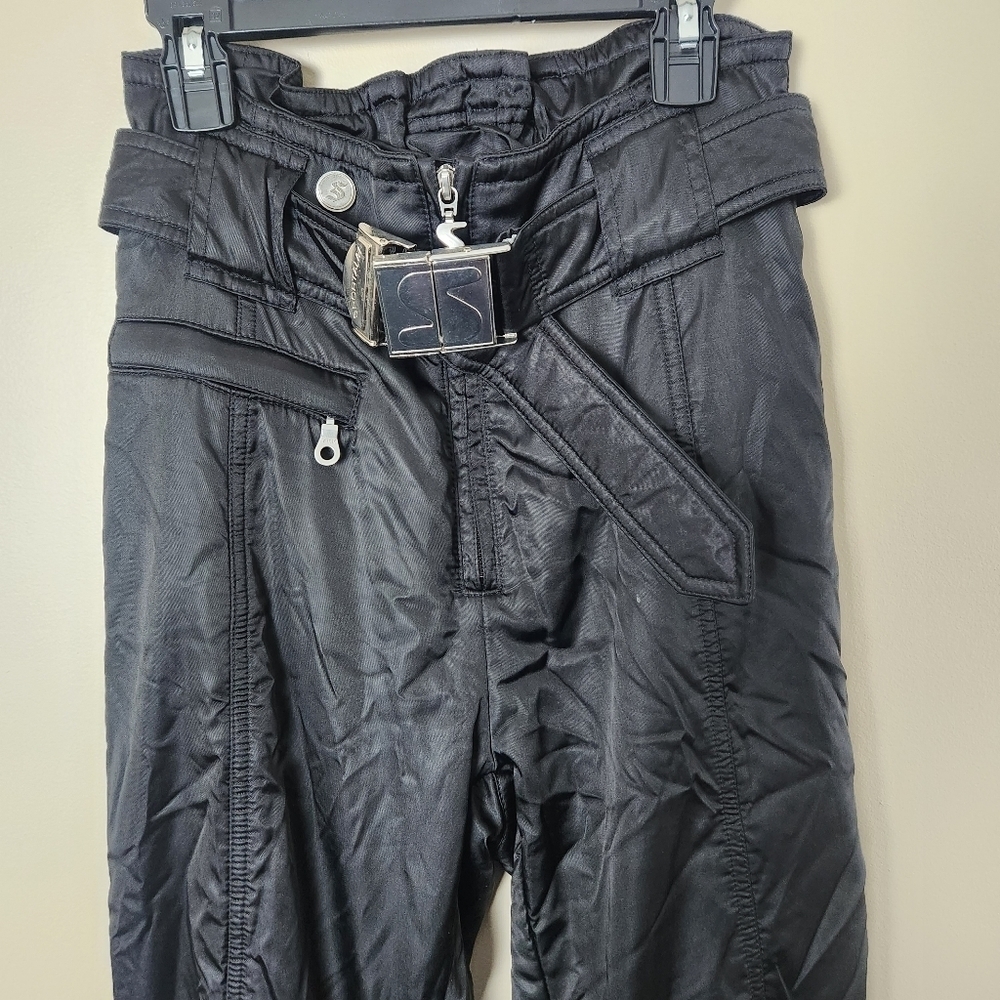 VINTAGE SPORTALM Kitzbühel | Ski / Rave Pants size 36 us size 4 color black - Picture 5 of 13